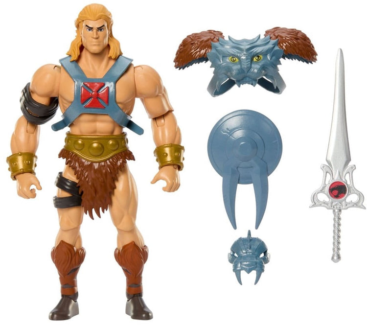 Mattel Masters of the Universe x Thundercats Actionfigur He-Man 14 cm große Actionfigur