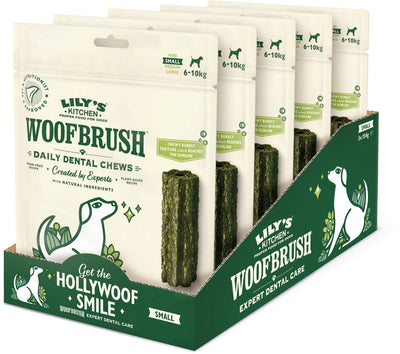 Lily's Kitchen – Hundesnacks – Woofbrush Natural Dental Kausnack – klein 5 x 154 g