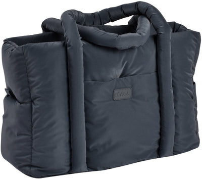 Béaba Puffy Paris Wickeltasche - 25l - Stilltasche - inkl. Stillmatten-Kühlfach – 10 Fächer – Grau – Dunkelgrau meliert