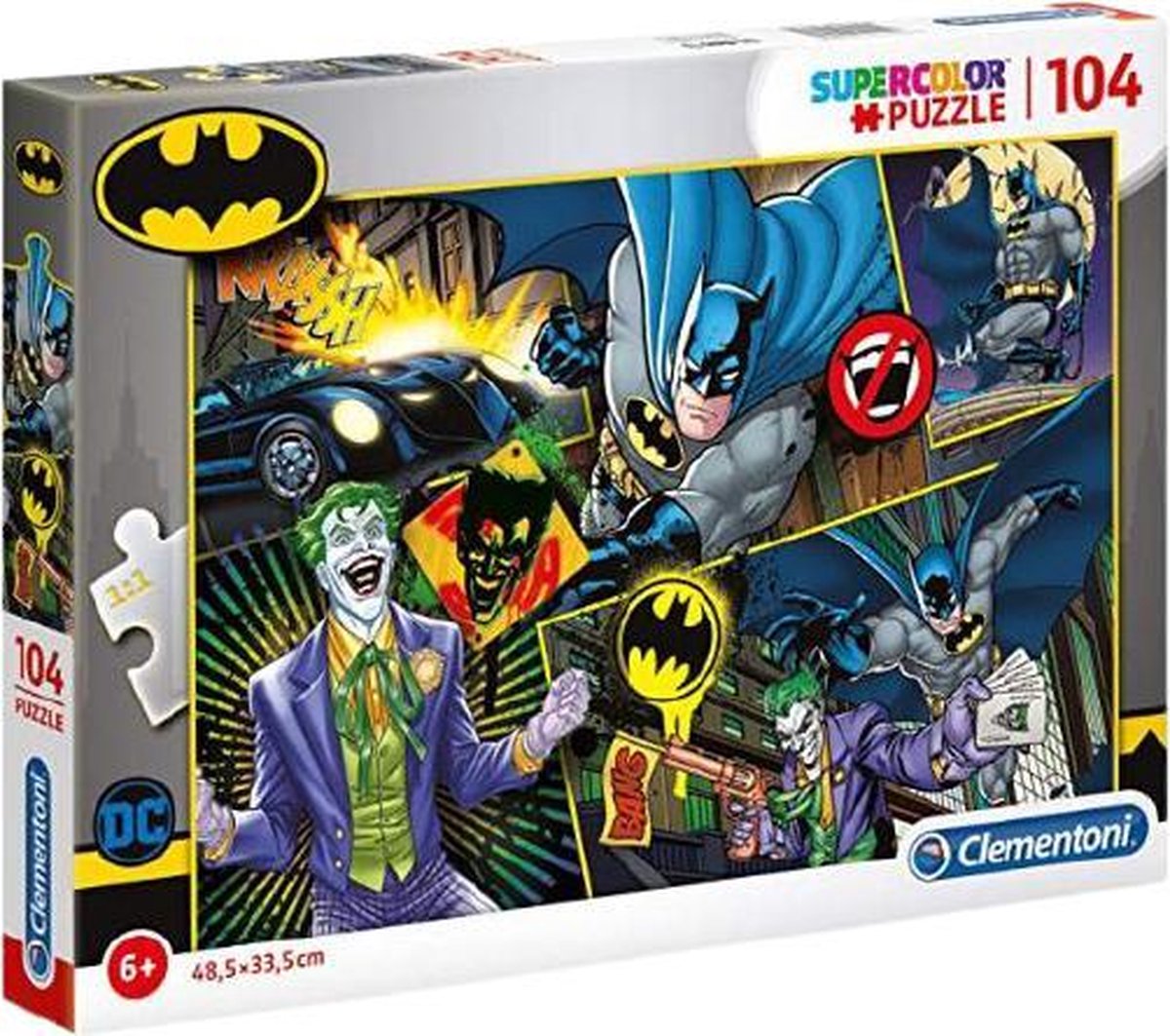 Clementoni – Puzzle – 104 Teile – Batman – Kinderpuzzle