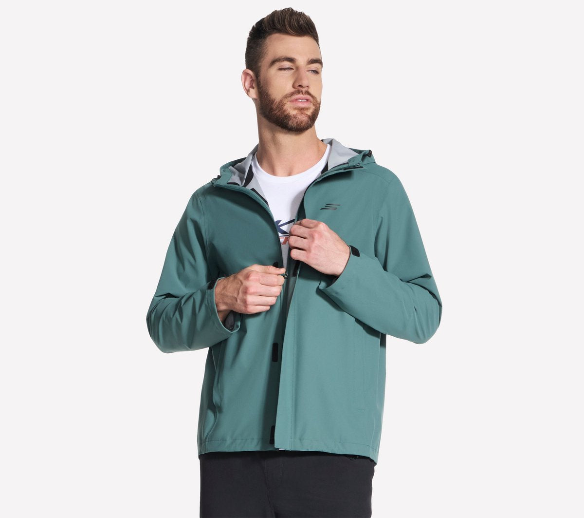 Skechers Premier Rain Jacket Herrenjacke - dunkelgrün