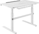 Deltaco delo-0100 elektrisch verstellbarer Schreibtisch – LED-Panel – neigbar – weiß