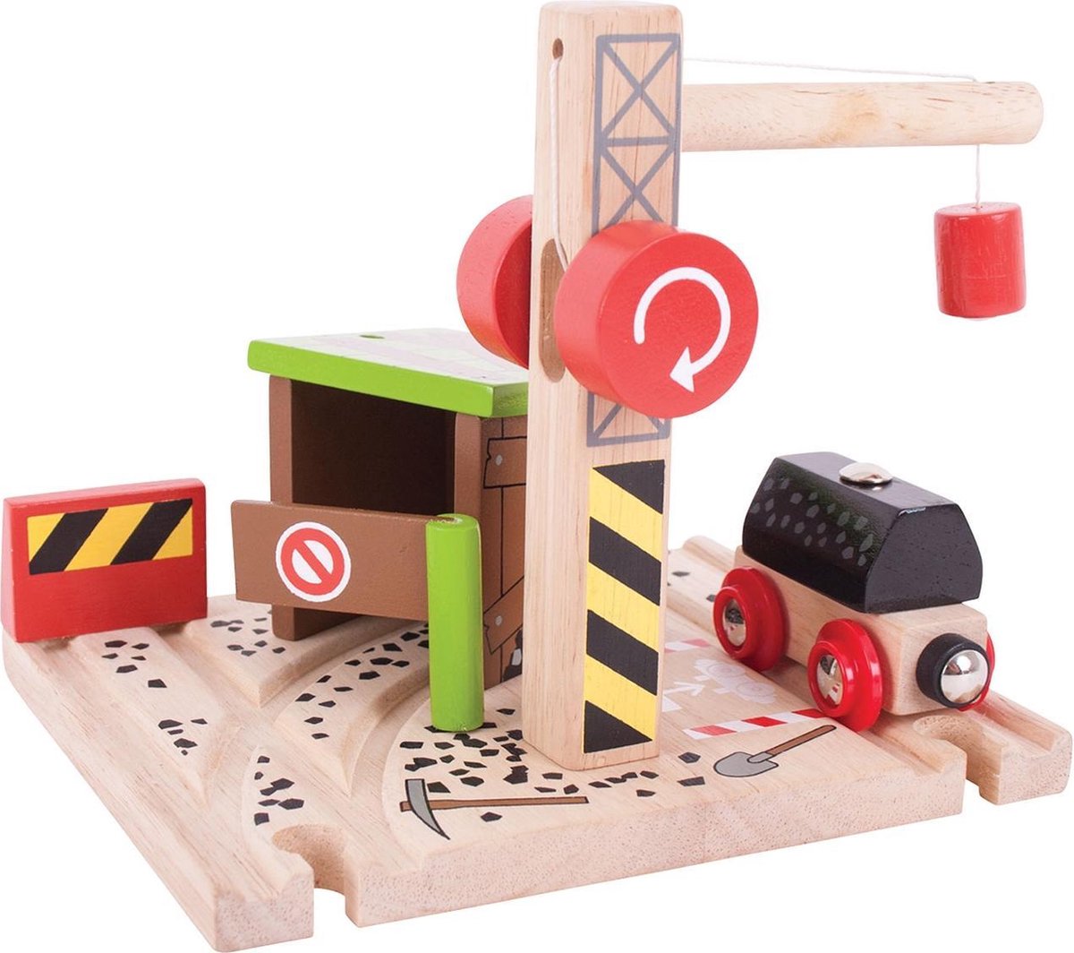 Bigjigs Holzschienen Kohlemine
