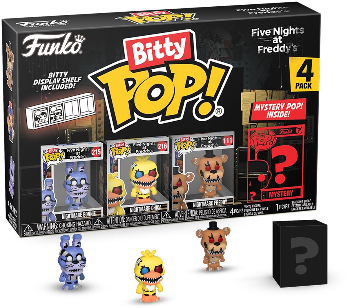 Funko-Pop! Fünf Nächte bei Freddy's – Bitty Pop 4er-Pack 2,5 cm – Nightmare Bonnie