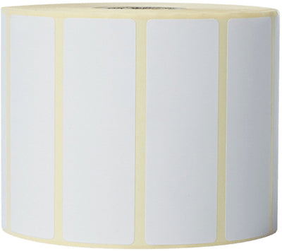 Brother bde-1j026076-102 vorgestanzte Etikettenrolle mit weißen Etiketten von 76 mm x 26 mm und 1.900 Etiketten pro Rolle zum Drucken hochwertiger Etiketten