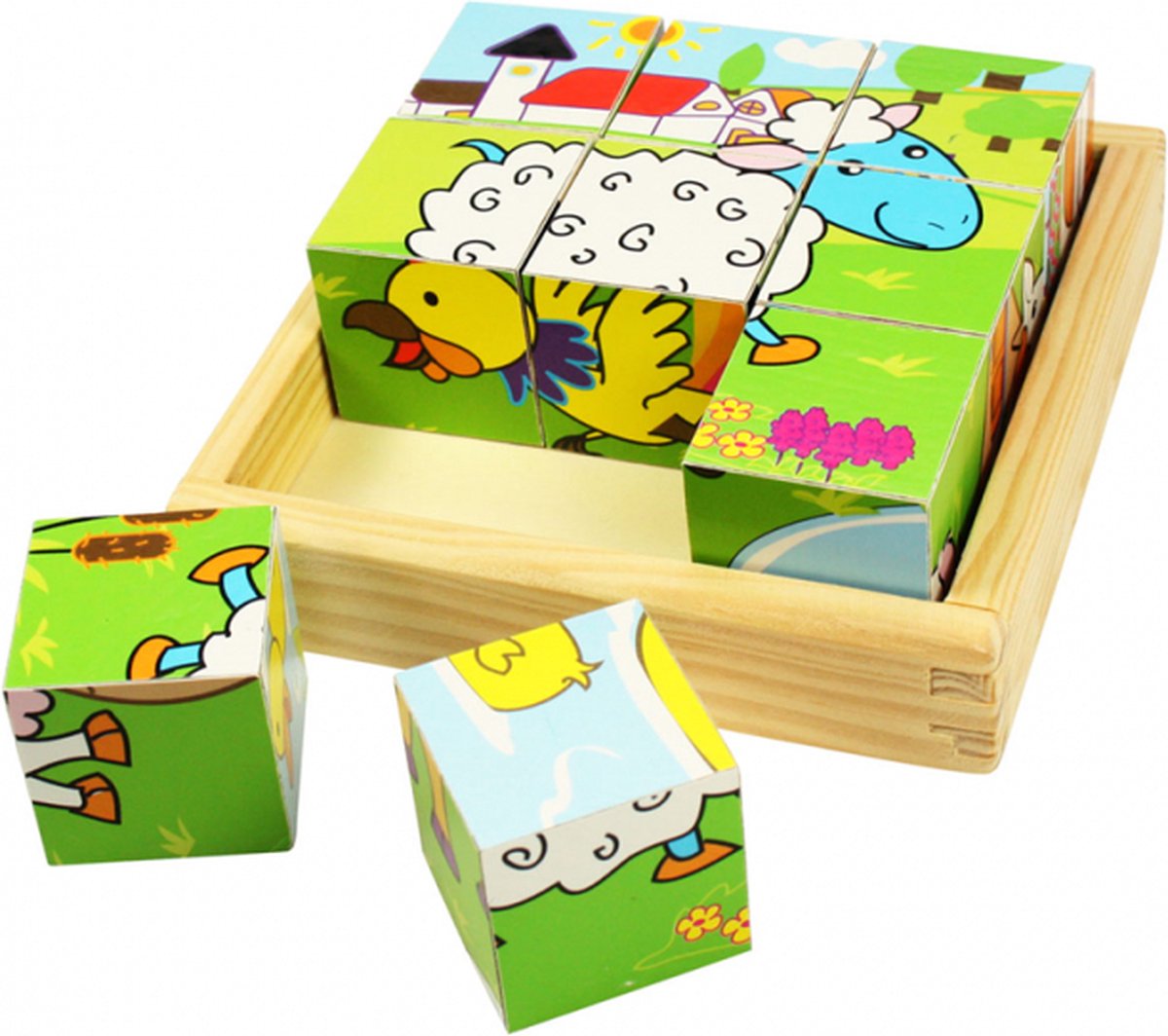 Bigjigs Nutztiere blockieren Puzzle