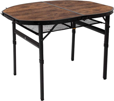 Bo-Camp – Industrial – Tisch – Woodbine – oval – Koffermodell – 100 x 70 cm
