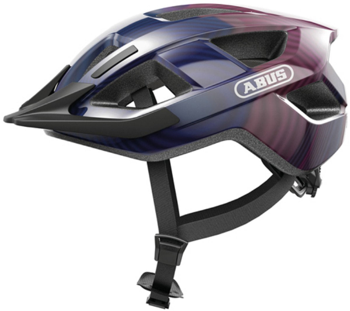 Abus Helm Aduro 3.0 LED lila Wellen M 52-58 cm