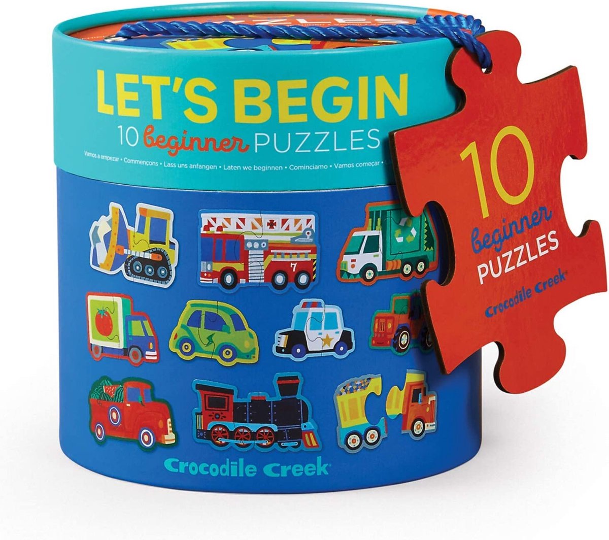 Crocodile Creek: Lasst uns mit dem Puzzle „Fahrzeuge“ beginnen – 2 Teile.