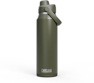 Camelbak Thrive Chug Trinkflasche – 1 l – Edelstahl – mit Schraubverschluss – Isolierwasserflasche – grün