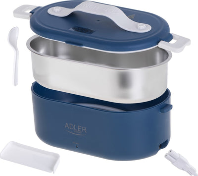 Adler ad 4505 – Lunchbox – beheizter Lebensmittelbehälter 0,8 Liter – blau