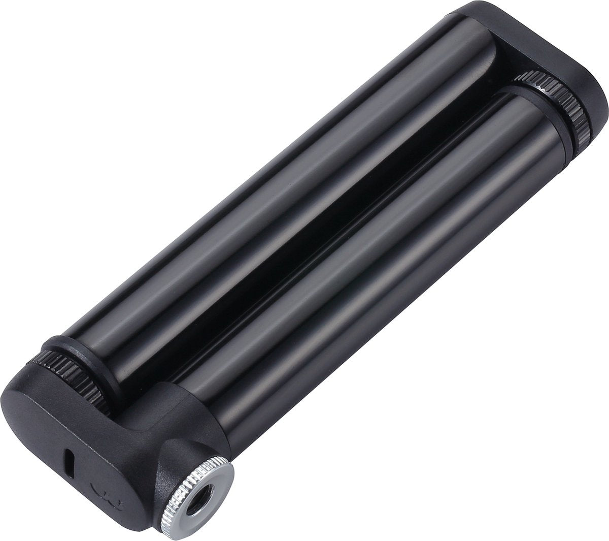 BBB Cycling Doubleshot Mini-Fahrradpumpe – Hochdruck: 8 bar – 116 psi – aufsteckbarer Pumpenkopf für Presta-Ventile – kompakte Handpumpe für Rennrad – 12 cm – BMP-102