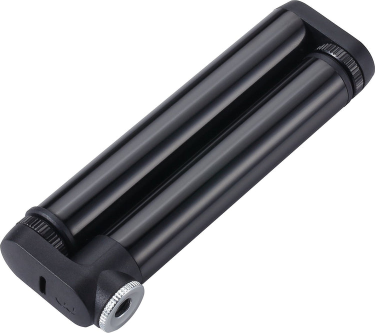 BBB Cycling Doubleshot Mini-Fahrradpumpe – Hochdruck: 8 bar – 116 psi – aufsteckbarer Pumpenkopf für Presta-Ventile – kompakte Handpumpe für Rennrad – 12 cm – BMP-102