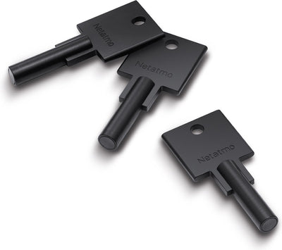 Elektrisches Türschloss von Netatmo – Smart Keys – 3 Schlüssel – NFC-Schlüssel – Silber