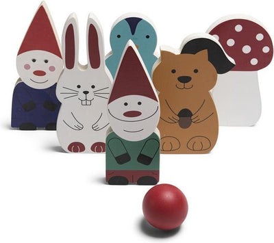 BS Toys Houten Bowlingspiel Bosvrienden, 7dlg.