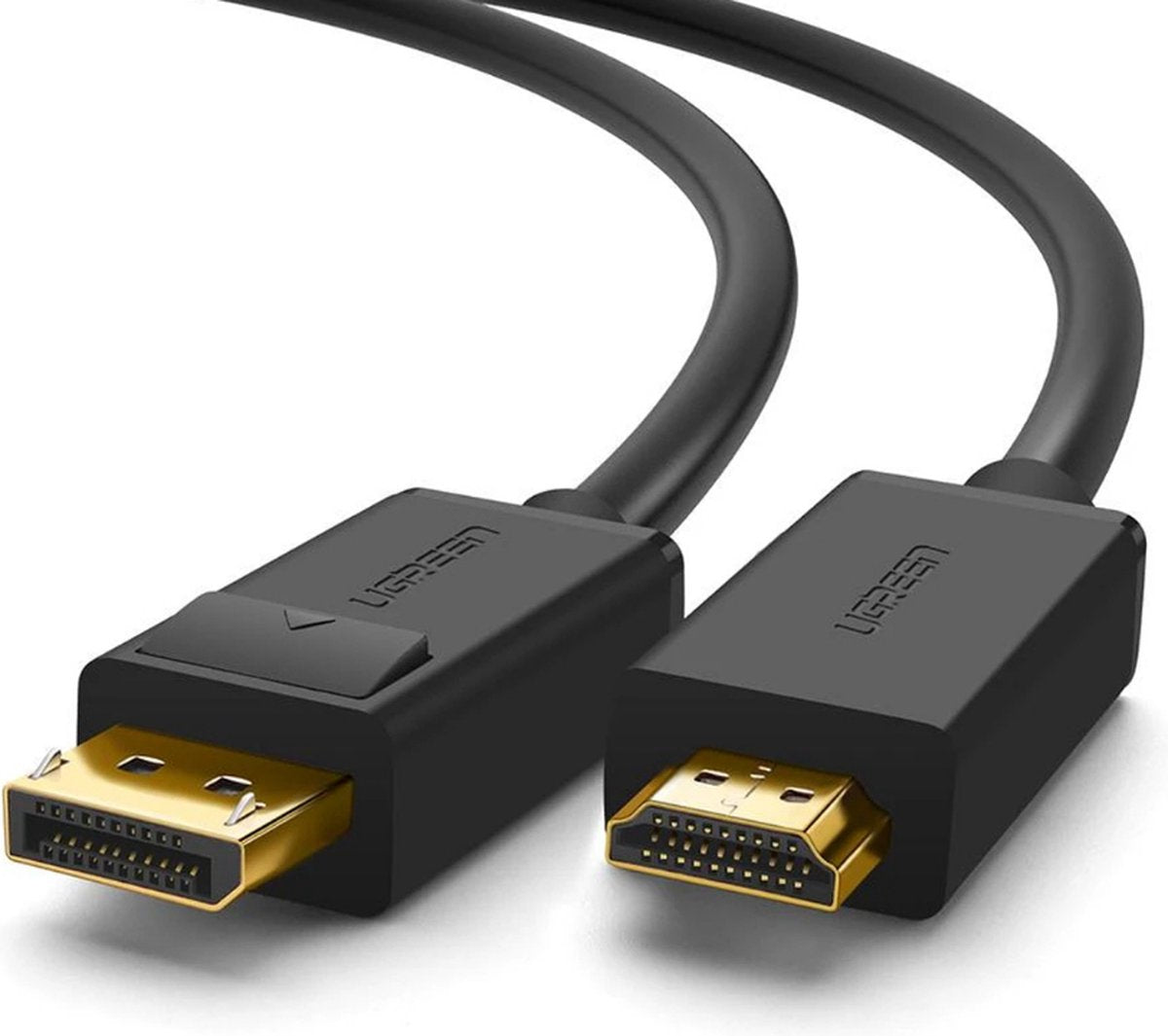Ugreen Displayport-auf-HDMI-Kabel – 4K 30 Hz – 1,5 m – Schwarz – 32 AWG