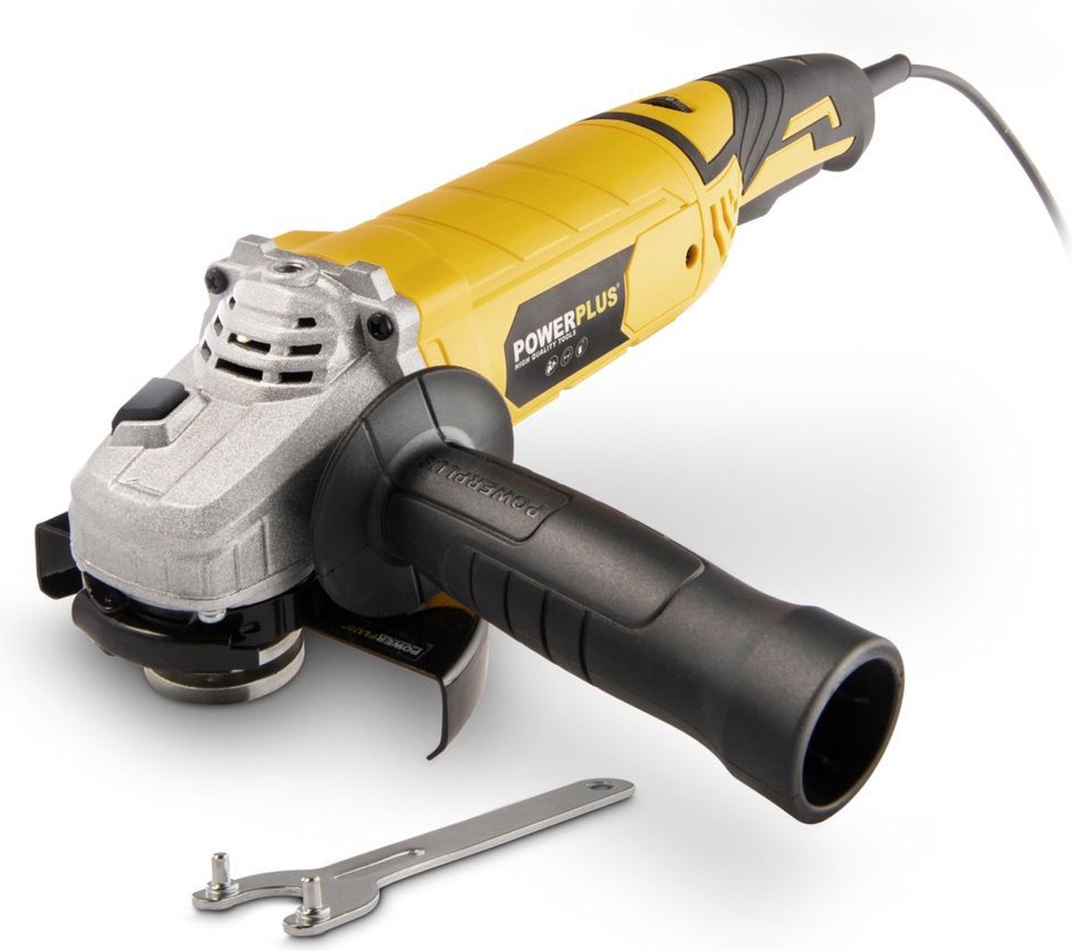 Powerplus elektrischer Winkelschleifer powx0614 – 1200 W Schleifmaschine – Schleifscheibe 125 mm ᴓ, kompaktes Elektrowerkzeug