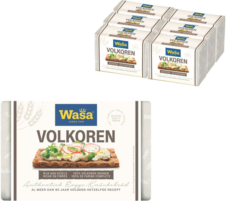 Wasa Vollkorn-Knäckebrot – 6 x 260 g