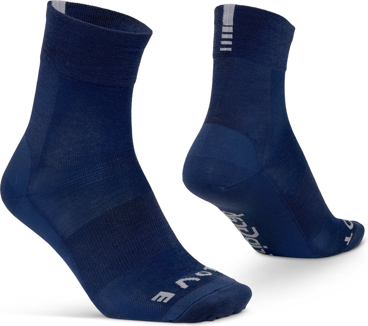 Gripgrab – Merino Lightweight SL Sommer-Radsocken Sportsocken Radsocken mit Merinowolle – Marineblau – Unisex – Größe xs (35-38)