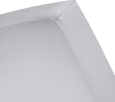 Cinderella-Wochenende-Spannbettlaken – geeignet für Boxspringbetten – Baumwolle – 90 x 200 cm – bis 35 cm Matratzenhöhe – hellgrau