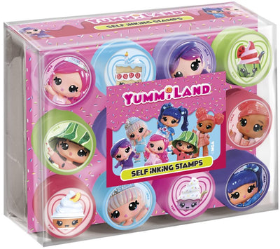 Totum Yummiland selbstfärbende Stempel 12 Stück – kreatives Spielzeug für Mädchen ab 3 Jahren, Stempeln, Basteln