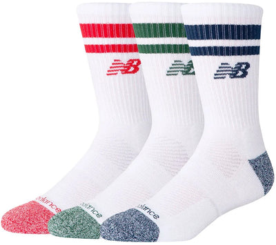 New Balance Active Premium Stripe Crew Sock Unisex Sportsocken – sortiert
