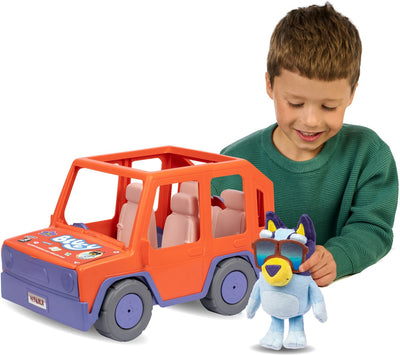 Moose Toys Bluey – Bluey Buddies Big Heeler 4WD-Spielset – inkl. plüschig blau