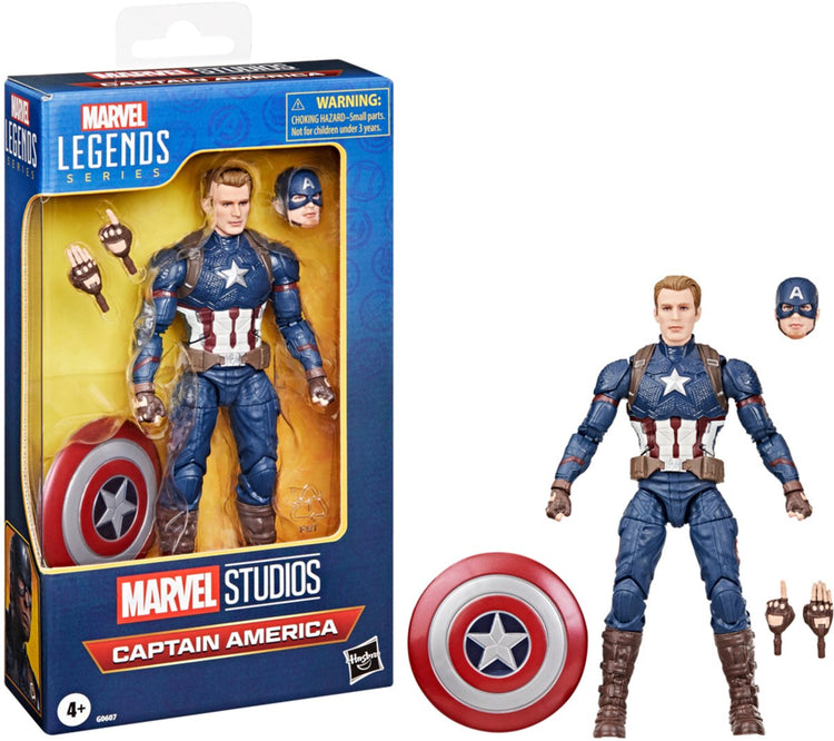 Hasbro Avengers: Endgame Marvel Legends Actionfigur Captain America 15 cm große Actionfigur