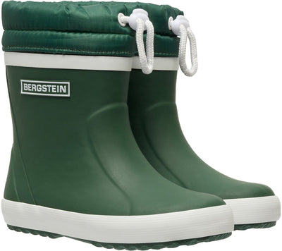 Bergstein Classic Thermo – gefütterte Regenstiefel Kinder – Winterstiefel – Jungen Mädchen – Dunkelgrün