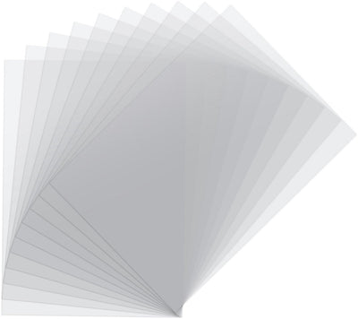 Florence-Acetatblätter – transparent – A4 – 0,2 mm – 12 Kunststoffblätter