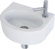 Plieger Orlando Brunnen-WC - Set - Brunnen 30 x 22 cm inkl. Wasserhahn und Siphon - Keramik - Weiß
