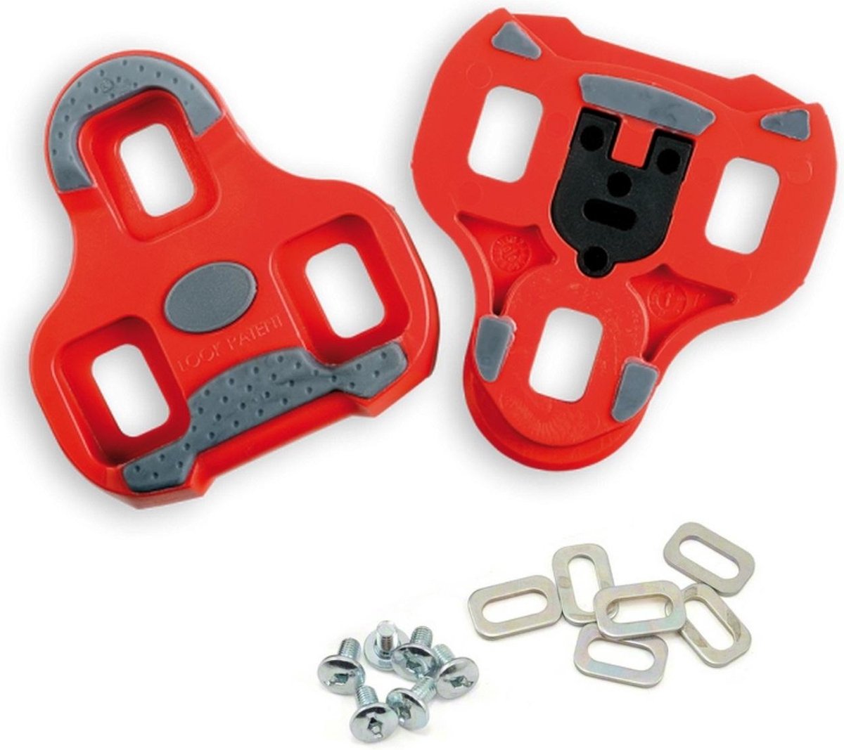 Look Schuhplatten Keo Grip Race 9 ° Rot