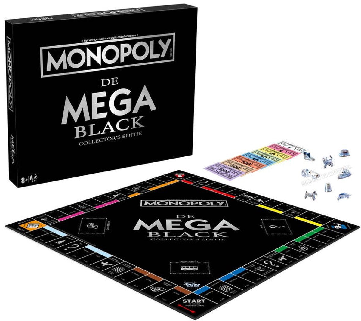 Asmodee Monopoly Mega Black Collector's Edition Brettspiel Niederlande.