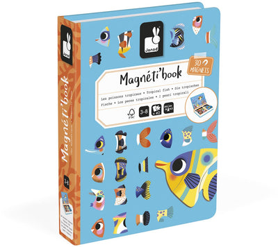 Janod – Magnetibook – tropische Fische – magnetisches Buch-Spielset