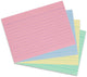 Herlitz Karteikarte - A6 - liniert - gr gl ro sw - 200 Stk.
