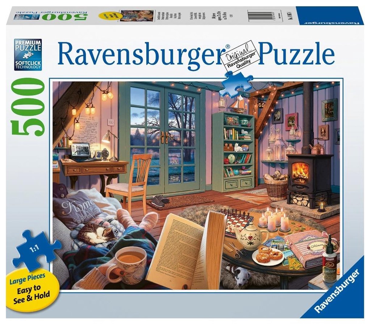 Ravensburger Cozy Retreat Puzzle 500 Teile Urlaub