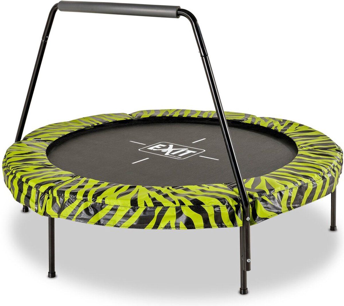 Exit Toys Exit Tiggy Trampolin ø140cm – mit Halterung – rund – Kindertrampolin – Schwarz Grün