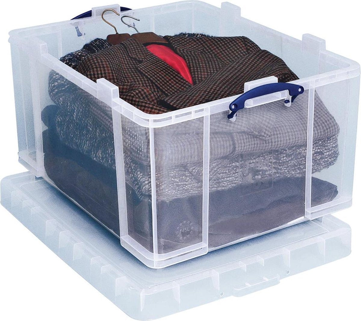 Wirklich nützliche Box-Aufbewahrungsbox 145 Liter, transparent