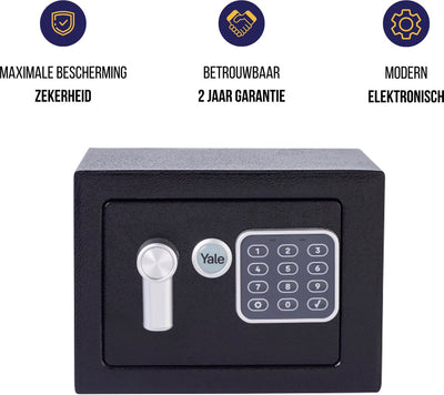 Yale 1071602 - elektr. Tresor Mini Schwarz Tresor Ysv 170 DB2 | 1 Stk