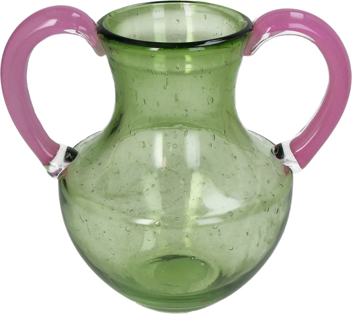 HD Collection Vase Glas grün 21x16x21cm