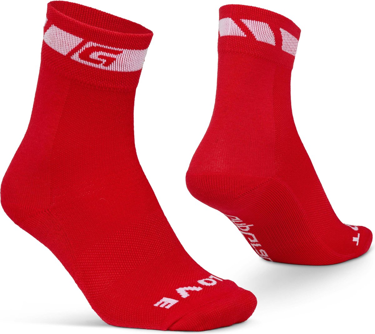 Gripgrab – Frühling Herbst Radsocken Thermo-Übergangssocken – Rot – Unisex – Größe S