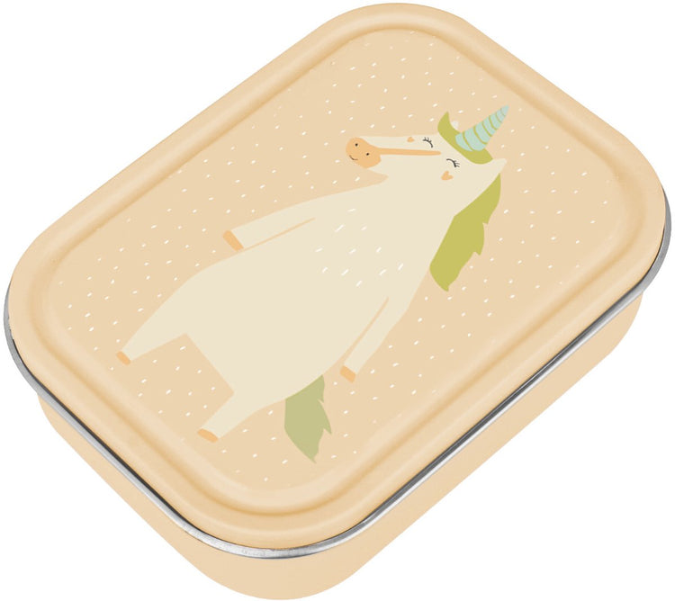 Trixie großer Brotkasten - mrs. Einhorn - RSV-Lunchbox für Kinder - leicht zu öffnende Lunchbox - 2 Fächer