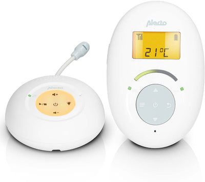 Alecto dbx120 – Full Eco Dect Babyphone – Babyphone ohne Kamera – Weiß