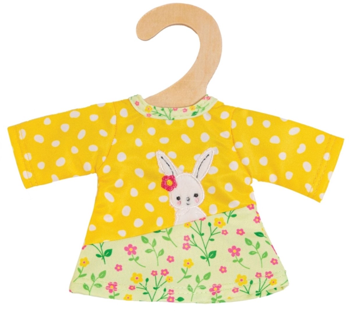 Dolls Latzhose mit gestreiftem Hemd Hase Lou, 20-25 cm