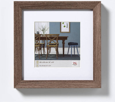 Walther Fiorito – MDF-Holzrahmen – Fotogröße 20 x 20 cm – Walnuss