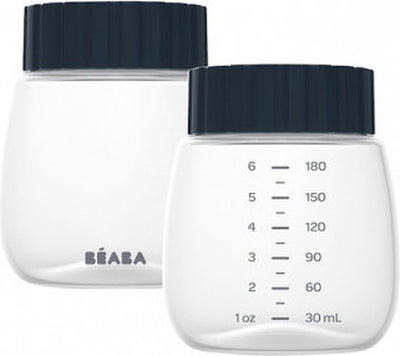 Béaba – Milchflaschen für Milchpumpe – 2x 180 ml – BPA-frei – zum Einfrieren der Muttermilch