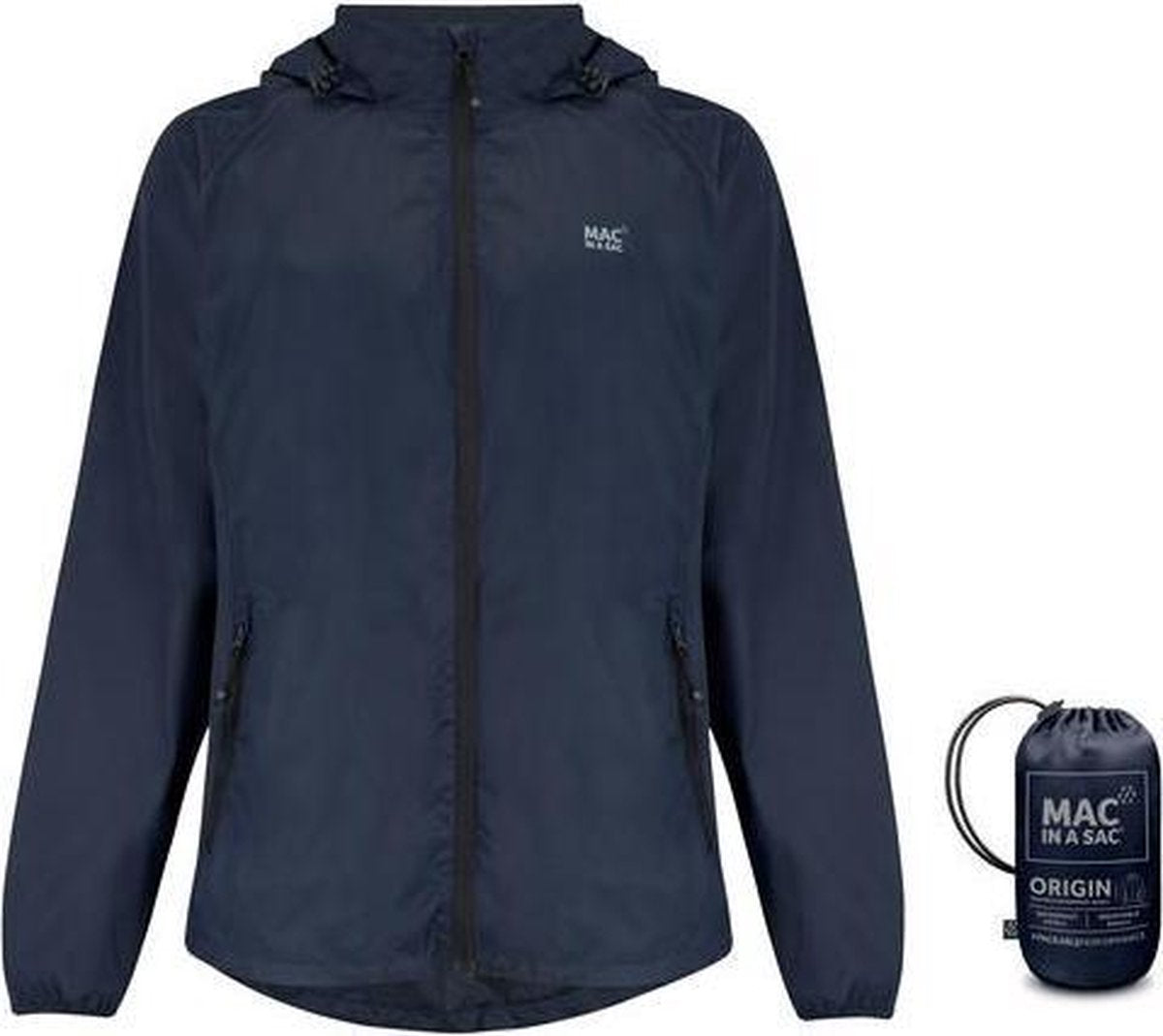 Mac in a Sac Origin 2 Regenmantel Unisex – Marineblau – Größe M