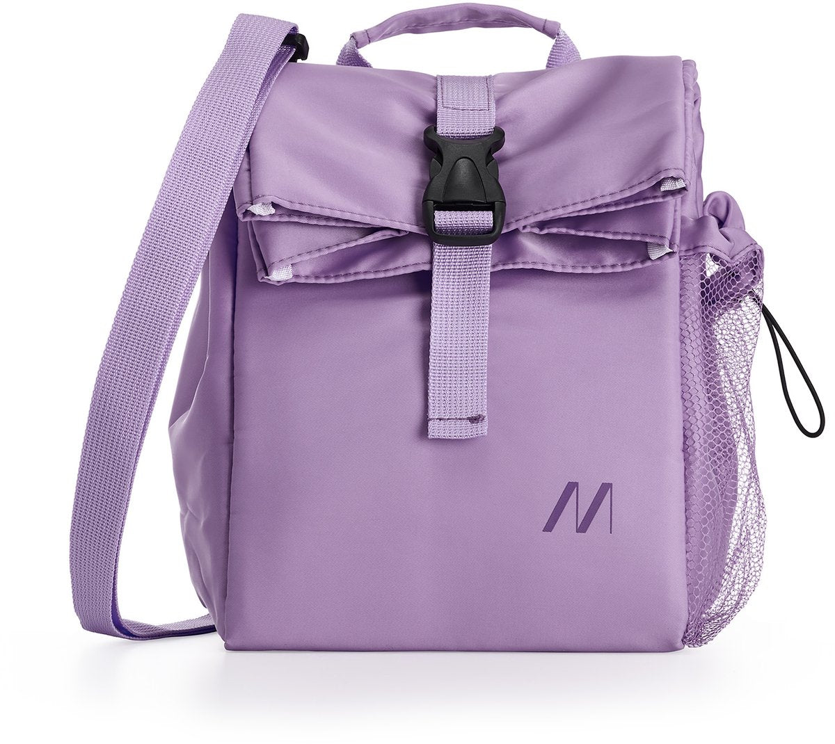 Muitomas Kühltasche 15 Liter – Wärmeisolierung – ein zentrales Fach – Seitentasche für Flasche – verstellbarer Schultergurt – violett