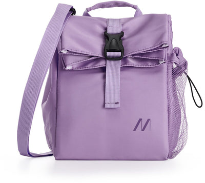 Muitomas Kühltasche 15 Liter – Wärmeisolierung – ein zentrales Fach – Seitentasche für Flasche – verstellbarer Schultergurt – violett