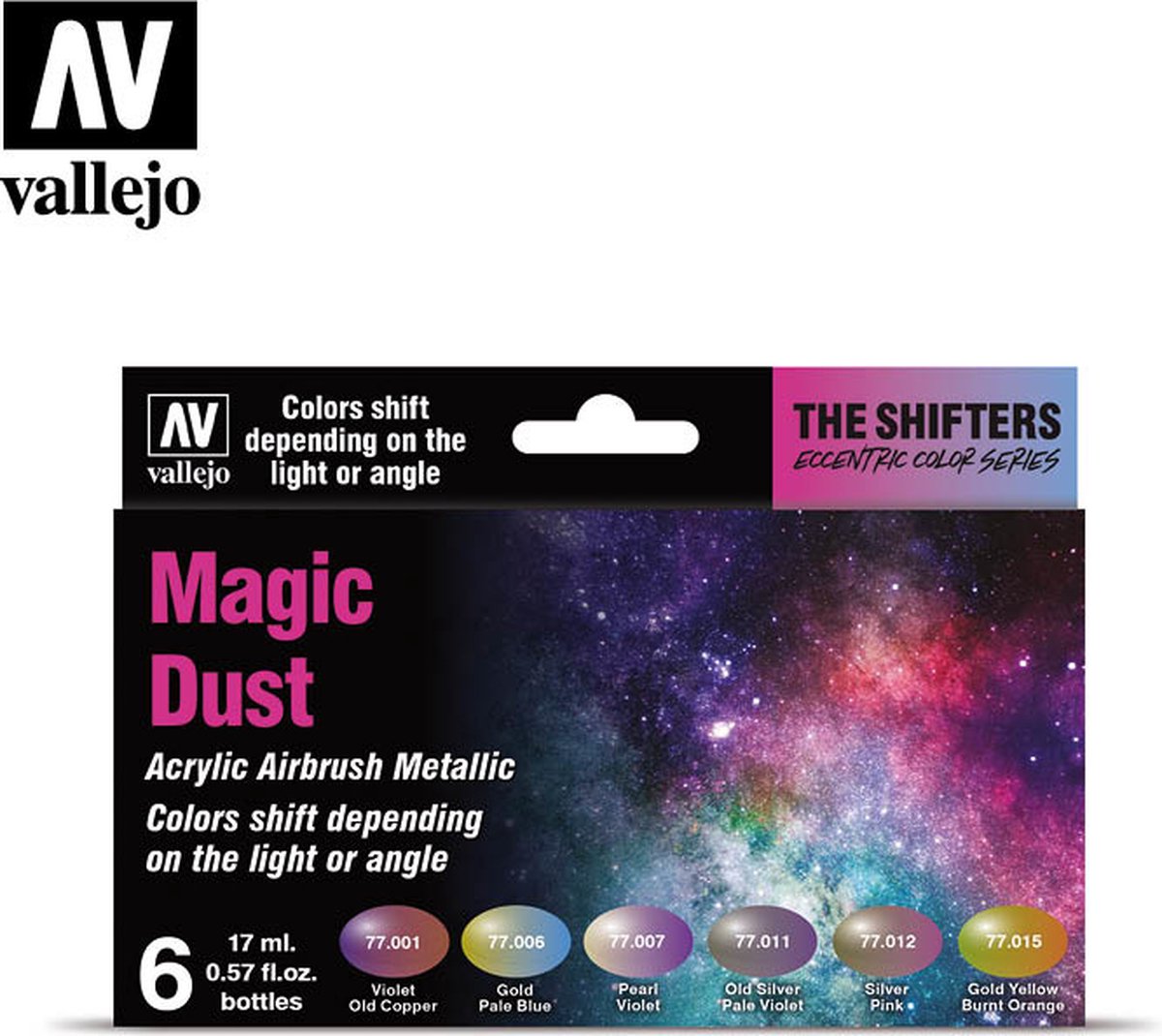 Vallejo val 77090 – The Shifters Set Magic Dust – 6 x 17 ml (Sonderfarben)